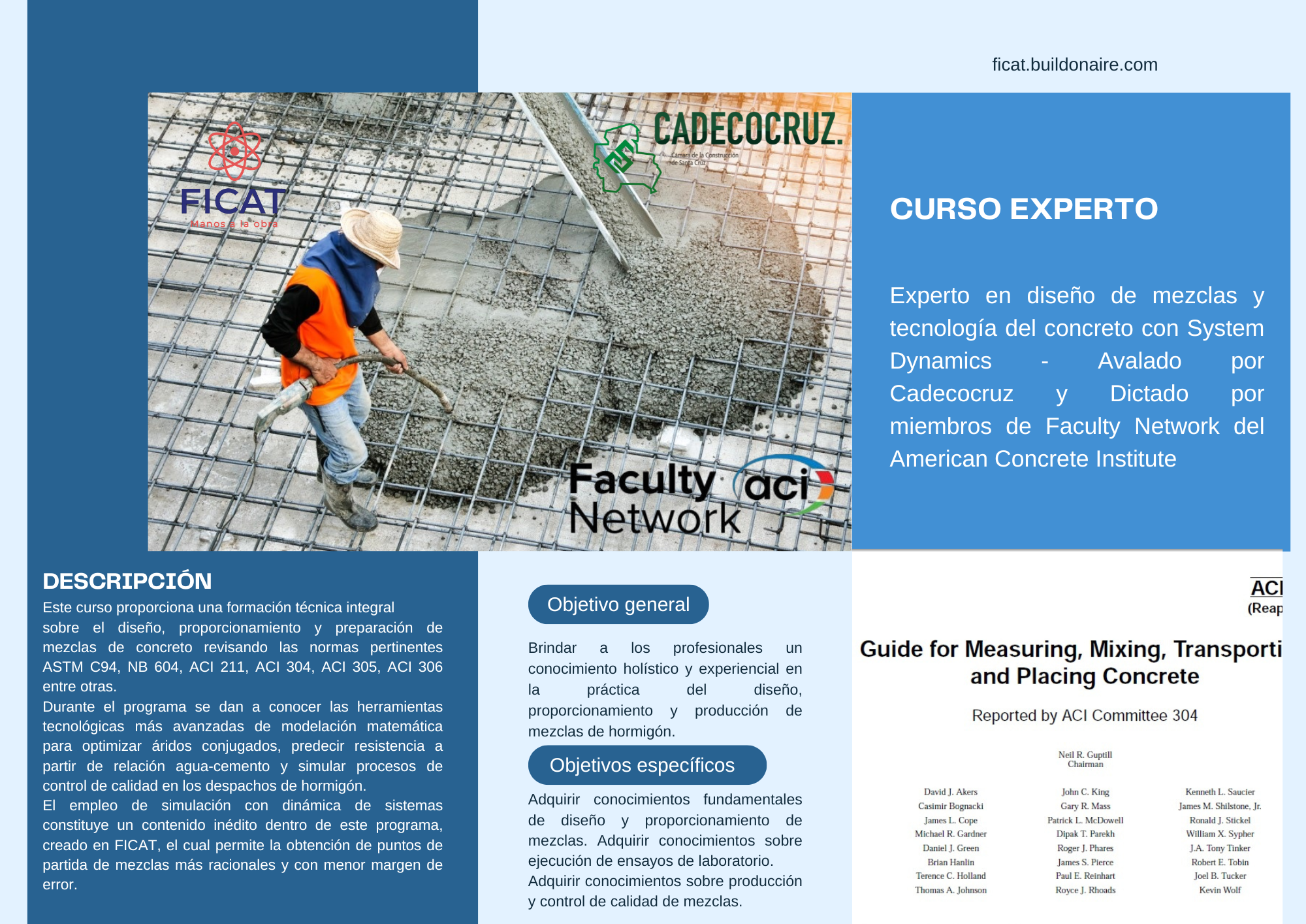 Tecnología del hormigón empleando dinámica de sistemas FICAT001